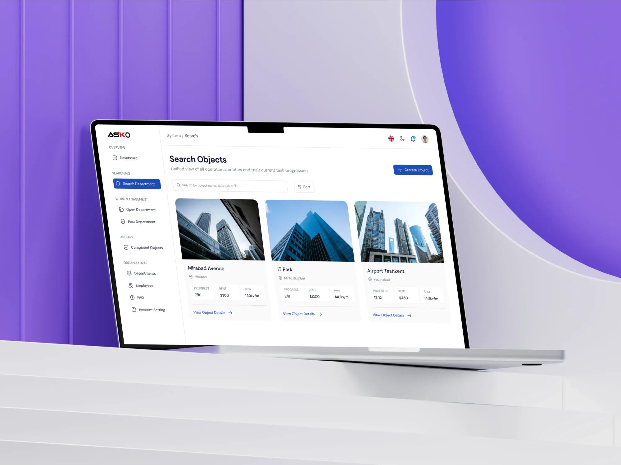 Asko — shinalar va akkumulyatorlar ERP — 1